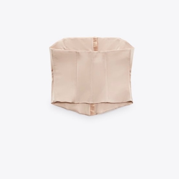 Gold satin corset - Picture 5 of 9